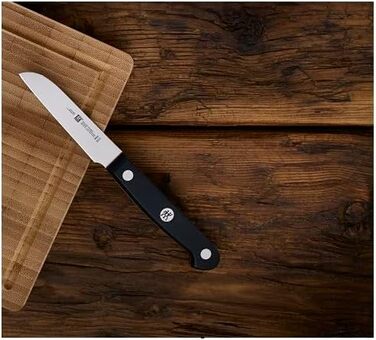 Ніж для овочів ZWILLING Gourmet, 8 см, нержавіюча сталь, ергономічна пластикова ручка, чорний, вироблено в Німеччині