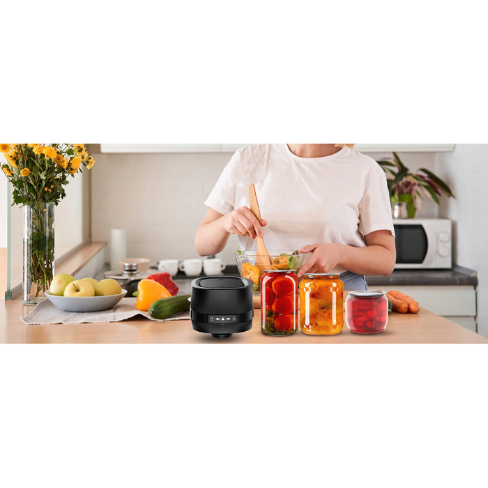 Вакууматор для банок Mason Jar (7/8,5 см) з відкривачем