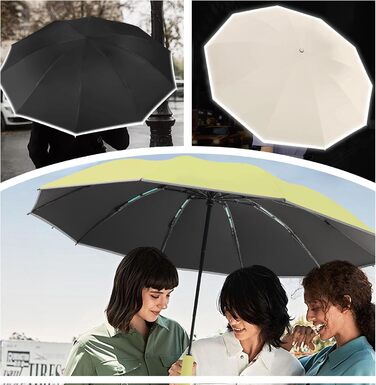 Міцний парасолька-інверсія з 40 спицями, автоматичний парасолька Knirps, діаметр 105 см - для жінок та чоловіків, бордовий