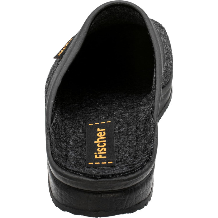 Чоловічі домашні тапочки Fischer Karomuster 204602, 44 EU, чорний/антрацит