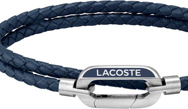 Браслет шкіряний чоловічий Lacoste STARBOARD синій (Blau) - оригінал