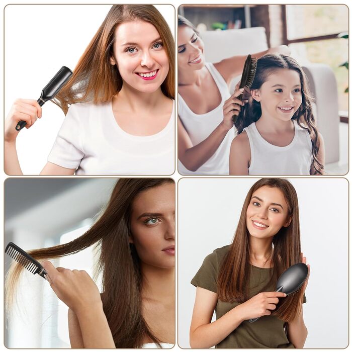 Набір гребінців для волосся (5 шт.) для жінок: розплутування, сухе та мокре волосся, антистатичні, для кучерявого волосся