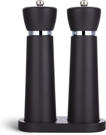 Набір з 2 шт. мельниць для солі та перцю з акціїї, ручні, з регульованим керамічним жорном, висота 21 см
