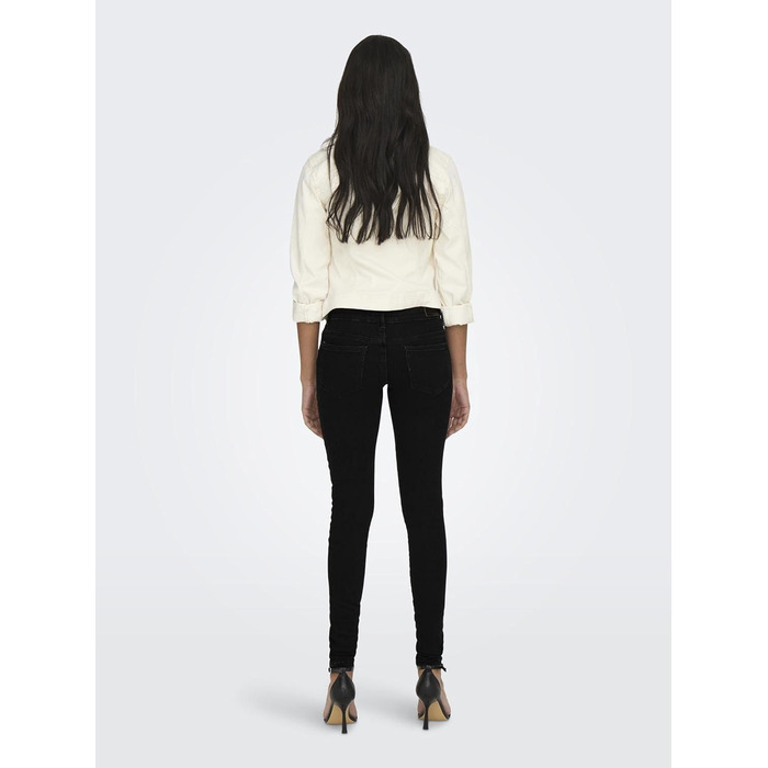 Жіночі скінні джинси ONLY Coral низька талія, чорний денім 28W/30L