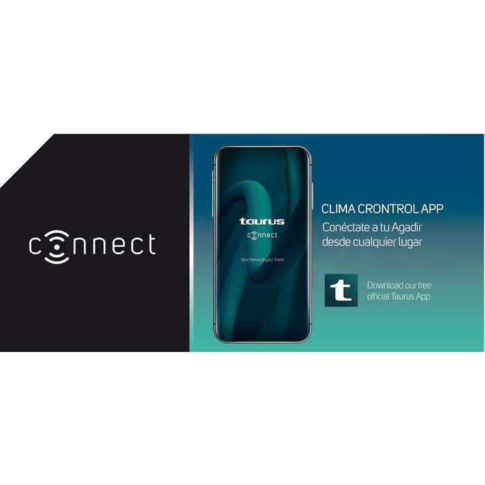 Масляний радіатор Taurus Agadir Connect 2500, чорний - розумна система керування