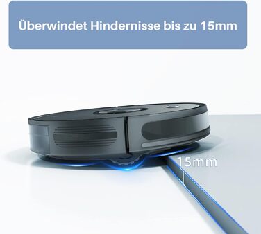 Робот-пилосос Chuango RV-500 з функцією миття підлоги, 4 режими, 500 мл контейнер для сміття, 300 мл бак для води, 2200Pa, до 150 хв роботи