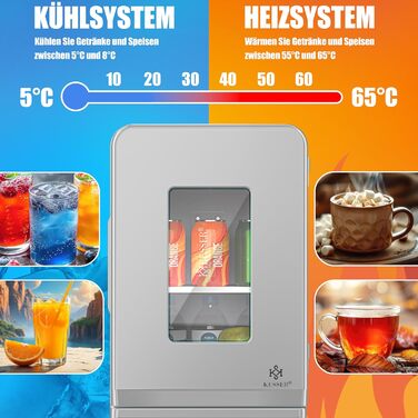 KESSER® Міні холодильник/термобокс 2в1, 15л, AC/DC, для авто, офісу, дому, кемпінгу