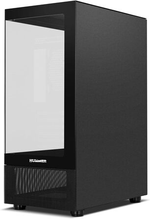 Корпус для ПК NOX Xtreme Products Hummer Vision Black – Mid-Tower ATX/Micro ATX з загартованим склом, підтримка 5 вентиляторів, USB 3.0
