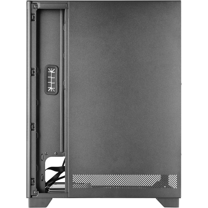 Корпус ПК Tacens SAGITTA20 з LED-дисплеєм, 3 вентилятори 120мм, скло, сітка, USB-C, чорний