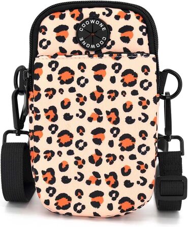 Сумка для ласощів для собак COOWONE з тримачем для відходів, поясна сумка для собак, сумка для цуценят для прогулянок, тренувань, біла/рожева Leopard 2.0