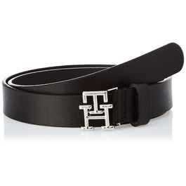 Ремінь жіночий Tommy Hilfiger Logo 2.5 AW0AW15182, чорний (85 см)