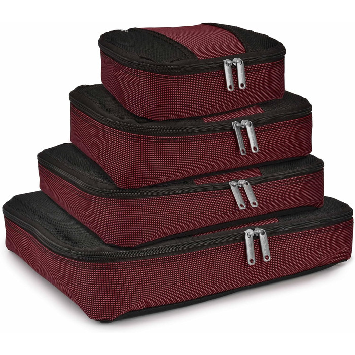 Набір валіз Travel Select Amsterdam (8 шт.) - червоний, оранжевий, сірий, 88 літрів, розширюваний, з розширенням