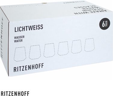 Набір склянок для білого вина RITZENHOFF Lichtweiss, 400 мл, 6 шт. - Made in Germany