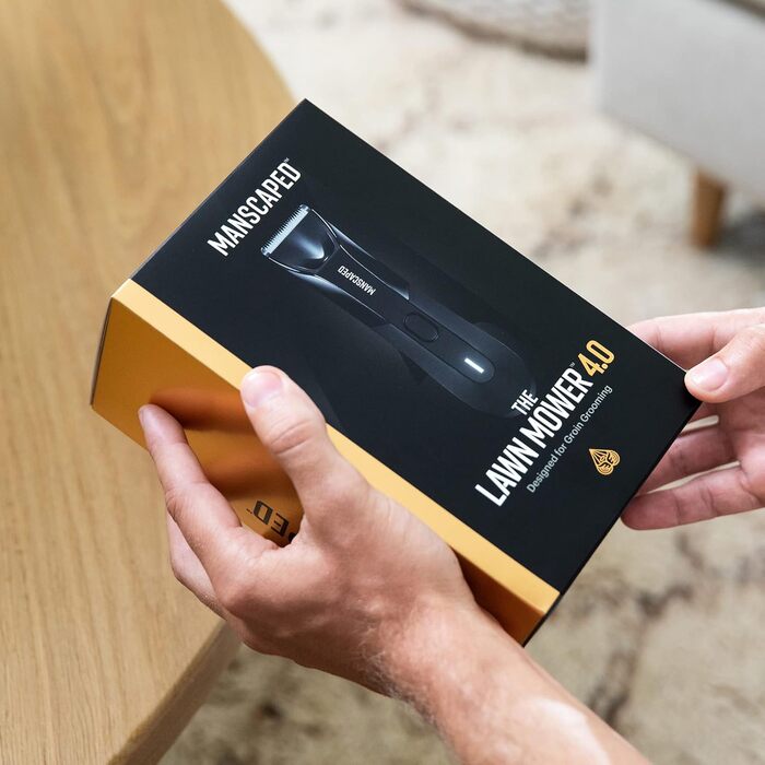 MANSCAPED® Electric Trimmer for the Intimate Area, The Lawn Mower® 4.0, Interchangeable Ceramic Blade Module, Waterproof Wet/Dry Hair Clipper, With Charging Station, Grooming Tool for Men The Lawn Mower 4.0