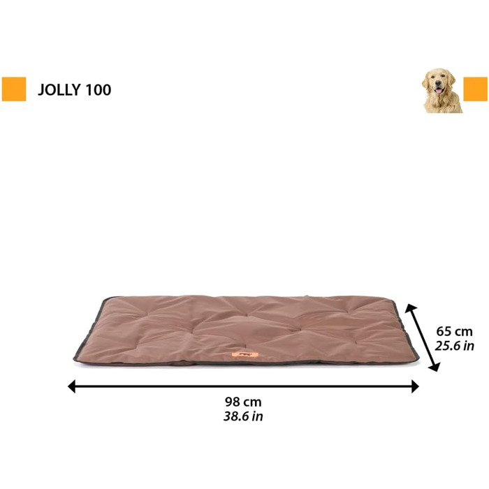 Килимок для собак та котів Ferplast Jolly - Водостійкий, зносостійкий, 57x38 см, сірий