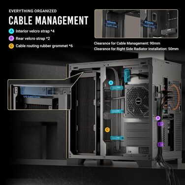 Корпус для ПК GEH Antec C8 Wood Full Tower чорного кольору