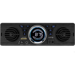 Автомобільна магнітола BOOMBOOST AV252 12В з Bluetooth, MP3, SD-карткою та вбудованими динаміками