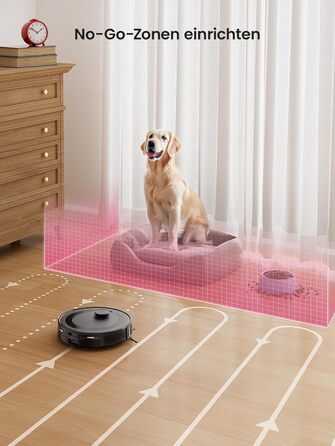 Робот-пилосос LEFANT M210PG з пультом дистанційного керування, потужність 2200Pa, для видалення шерсті тварин, з базою для зарядки, сумісний з Alexa та керуванням через додаток, час роботи 120 хвилин