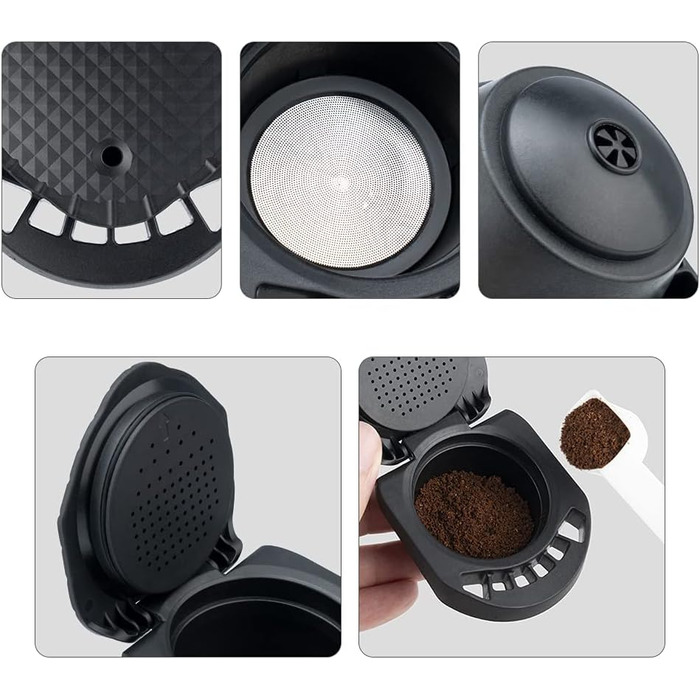 Адаптер для кавових капсул Dolce Gusto, багаторазовий адаптер для еспресо-капсул, сумісний з Genio S та Piccolo XS