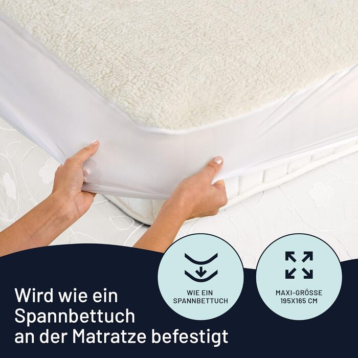 Електрична ковдра Imetec Scaldasonno Adapto Maxi для односпального ліжка 195x90 см, з регулюванням температури та гіпоалергенним покриттям