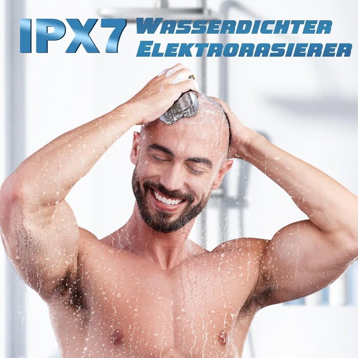 Електричний голковий голкоріз для чоловіків Luctry, 5D магнітний голкоріз для чоловіків з лисою головою, водонепроникний IPX7, для сухого та вологого гоління