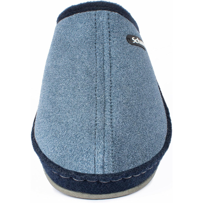 Шкарпетки-домашні жіночі Schawos Lisa з вовни з підкладкою, тепла, з супінатором, неслизька підошва (41 EU, Морський колір)