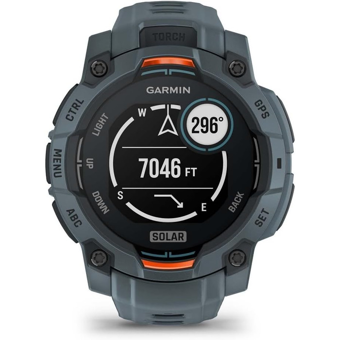 Годинник Garmin Instinct 3 Solar 45 мм - сонячна зарядка, 45 мм, один розмір
