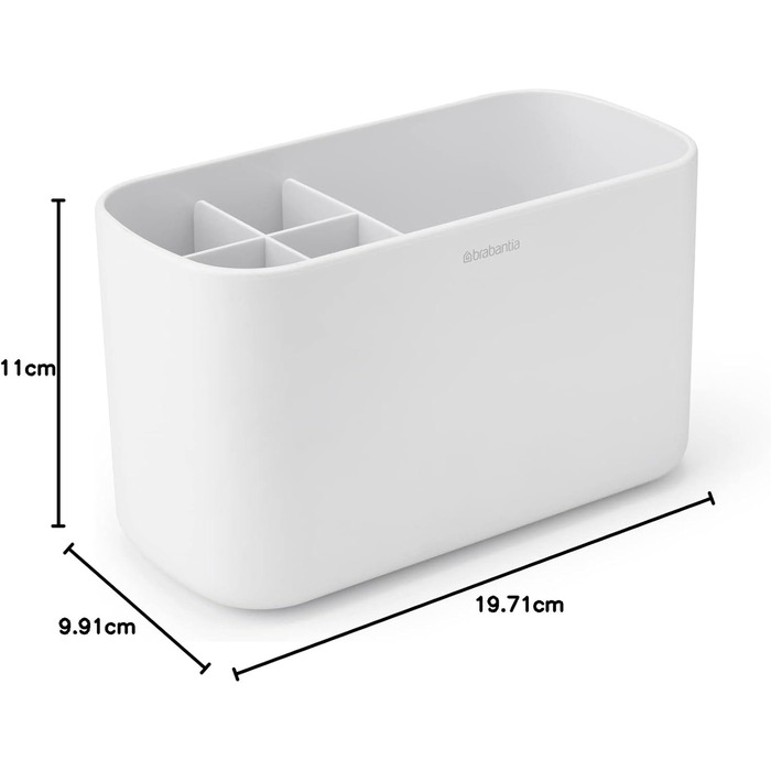 Органайзер для ванної Brabantia Renew, пластик, білий, універсальний розмір