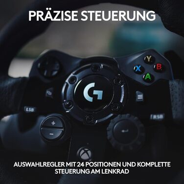 Руль Logitech G923 з педалями для Xbox, Xbox One та PC: TRUEFORCE, 1000 Гц, реактивні педалі, підтримка Dual Clutch Xbox | PC