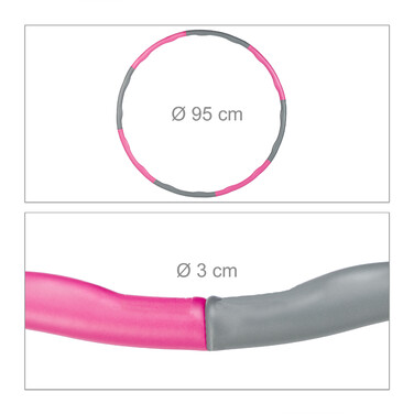 Relaxdays Hula Hoop for Adults