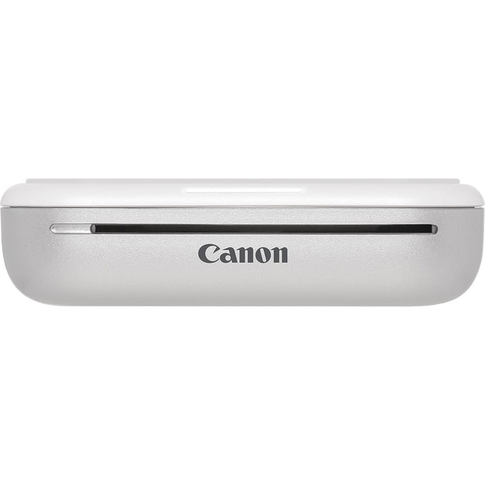 Canon Zoemini 2 Perlweiß: Міні-принтер для фотографій, мобільний, портативний, з бездротовим підключенням, для смартфонів та планшетів, вбудований акумулятор, Bluetooth, комплект 10 фотопаперів