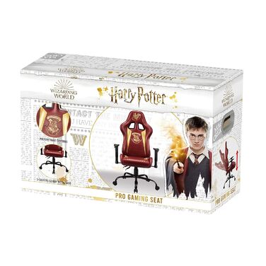 Геймерське крісло Harry Potter, ергономічне, регульована спинка й підлокітники, офіційна ліцензія, для дорослих, червоне