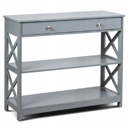 Консольний столик Costway, матовий сірий, 100 x 80 x 30 см