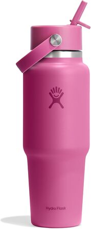 Hydro Flask 32 oz Travel Bottle - Stainless Steel, Vacuum Insulated, Leakproof Flex Straw Lid - Reef Color