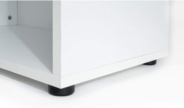 Möbelando Trio 6 - White 6-Tier Corner Shelf