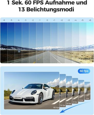 Відеореєстратор AZDOME GS63H Pro 4K з WiFi, GPS, Нічне бачення, 170° та Park Monitoring
