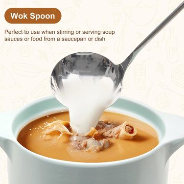 Набір кухонних лопаток та ложок Kellet з нержавіючої сталі 304, 36.2-38.1 см (4 шт., сріблястий)