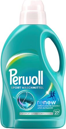 Рідкий засіб для прання спортивного одягу Perwoll Sport, для функціональної тканини, видаляє запахи та зберігає еластичність, 1.35 л (набір 4 шт)