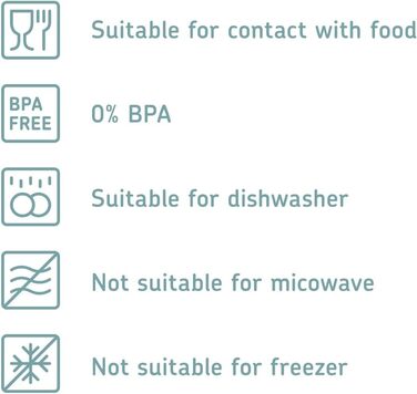 Набір контейнерів для зберігання продуктів Mepal 4 шт. по 1 л, пластикові, прямокутні, з кришками, герметичні, для кухні, білі
