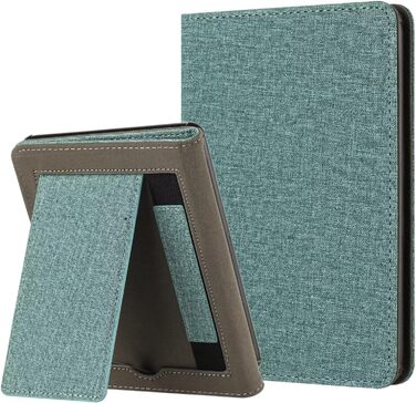 Чохол MOKASE для Kindle Paperwhite 5/6/7 (6 дюймів) з петлею та відділенням для карт, Pine Green