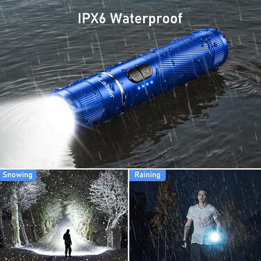 Ліхтар LED/UV перезарядна 2-в-1, Laitver 2000L, 395nm, 6 режимів, Zoom, водонепроникний, для освітлення та виявлення сечі тварин (блакитний)