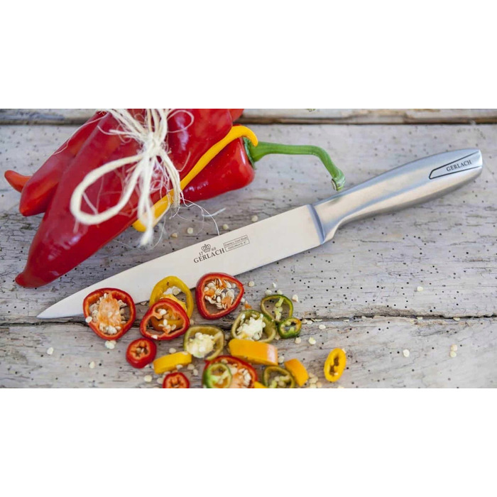 Набір ножів у підставці Gerlach Modern, 5 предметів, чорний блок