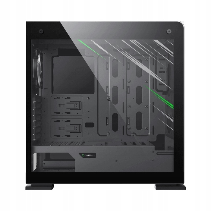 Ігровий корпус для ПК Tower ATX Midi White Coil, загартоване скло, USB