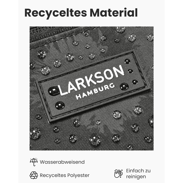 Поясна сумка LARKSON для жінок та чоловіків, м'ятного кольору, модель Finn - для спорту, активного відпочинку, міста, фестивалів. Стильна сумка через плече з водонепроникним покриттям (сірий леопардовий)