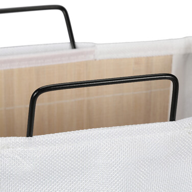 Relaxdays Laundry Basket Bamboo with Frame