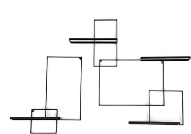 DanDiBo Wine Rack Metal Black Black Line Bottle Stand Bottle Shelf Bottle Holder Wall Shelf