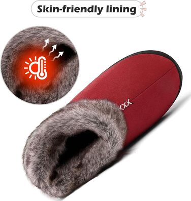 Тапочки жіночі зимові Mishansha, антиковзаючі, з піною пам'яті, плюшеві, розмір 36-43 EU, червоні