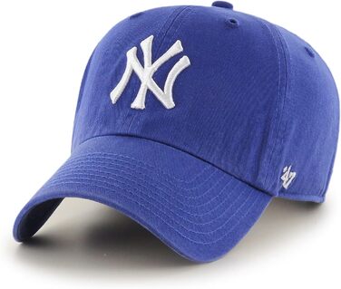 Кепка бейсболка MLB New York Yankees Clean Up універсального розміру (Royal)