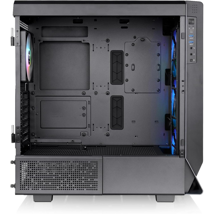Корпус Thermaltake Ceres 500 TG ARGB Mid-Tower ATX/E-ATX, 4 ARGB вентилятори, загартоване скло, USB-C, Black