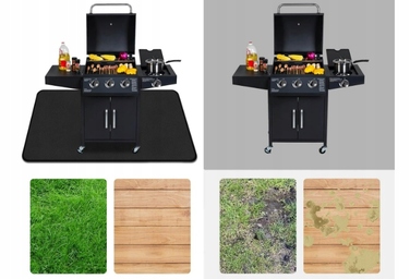Захисний килимок під гриль: міцний та великий вогнетривкий підклад для BBQ